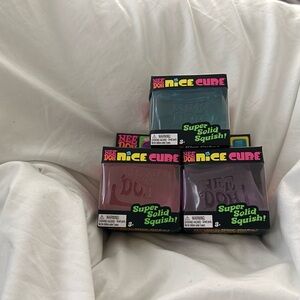 Nee Doh Nice Cube Super Solid Squish Toy Set